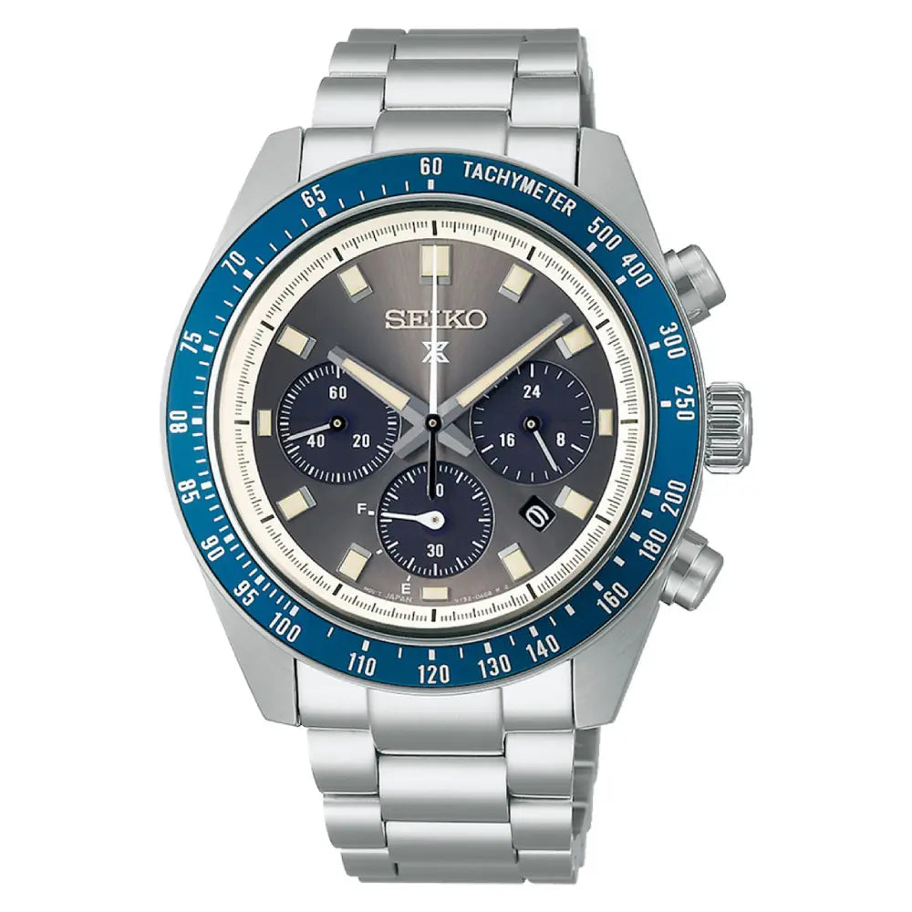 Seiko Prospex SSC939P1 Solar Chronograph SSC939 Black Dial Stainless Steel Men's Watch