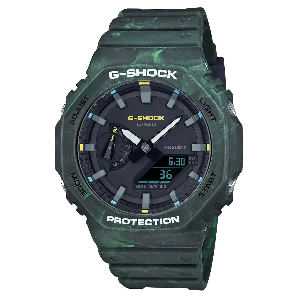 Casio G Shock GA-2100FR-3A Limited Edition Analog-Digital Grey Dial Resin Strap Men's Watch