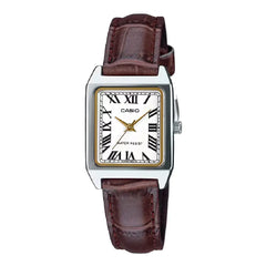 Casio Enticer Ladies Analog LTP-V007L-7B2UDF Silver Dial Leather Strap Women's Watch