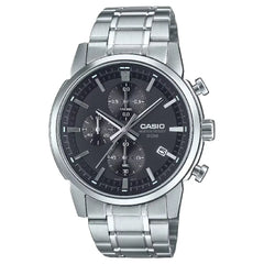 Casio Enticer MTP-E510D-1A1VDF Chronograph Analog Black Dial Stainless Steel Men's Watch