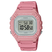 Casio Youth Series W-218HC-4AVDF Digital Silver Display Resin Strap Women's Watch