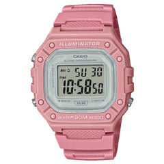 Casio Youth Series W-218HC-4AVDF Digital Silver Display Resin Strap Women's Watch