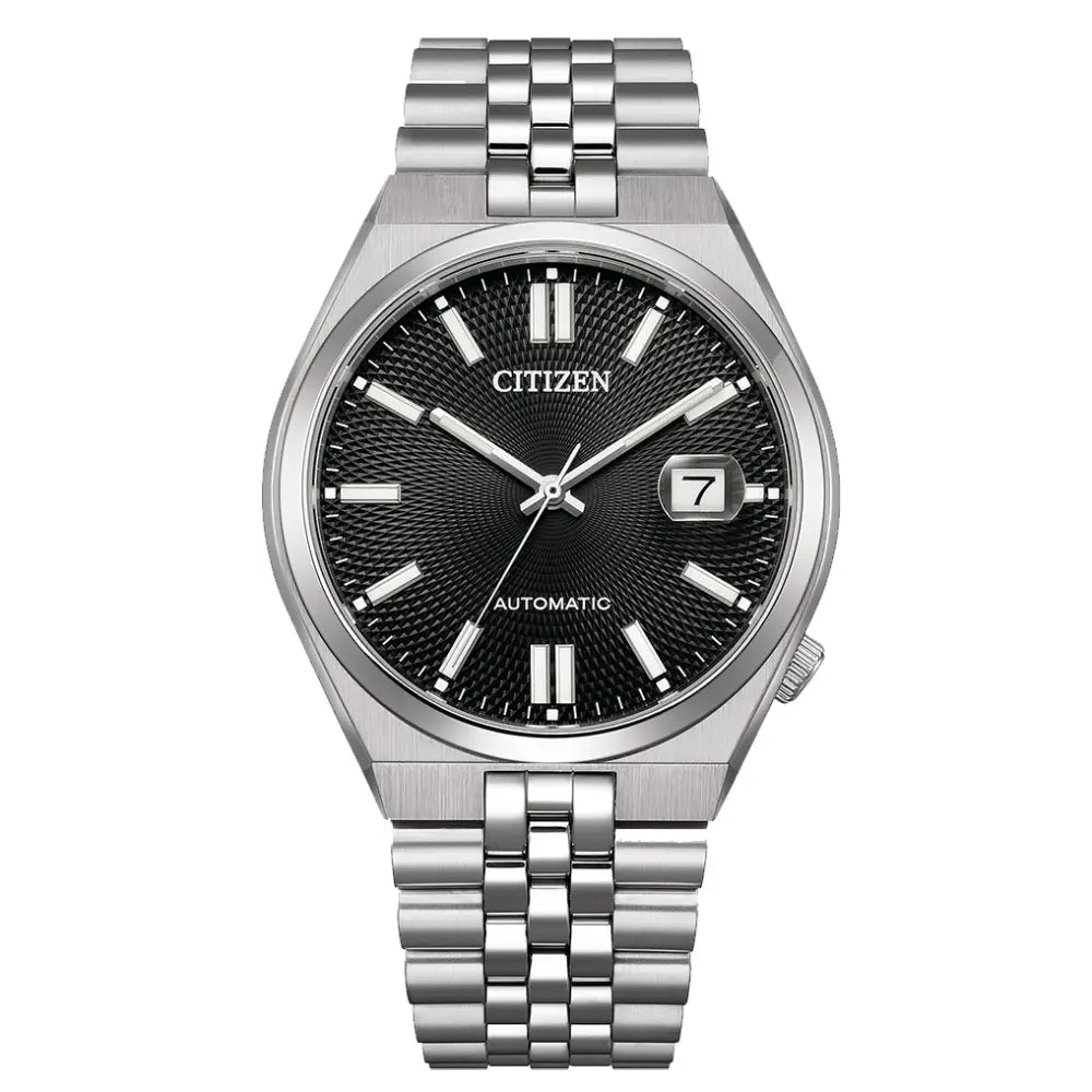 Citizen "Tsuyosa 60" NK0020-55E Mechanical Automatic Black Dial 40mm Stainless Steel Men's Watch