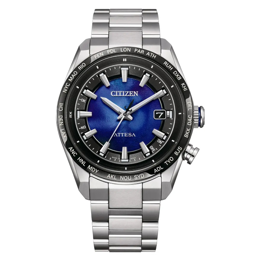 Citizen Attesa Eco-Drive Radio-Controlled CB0288-65L Limited Edition "Unite with Blue" Blue Dial Titanium Men's Watch