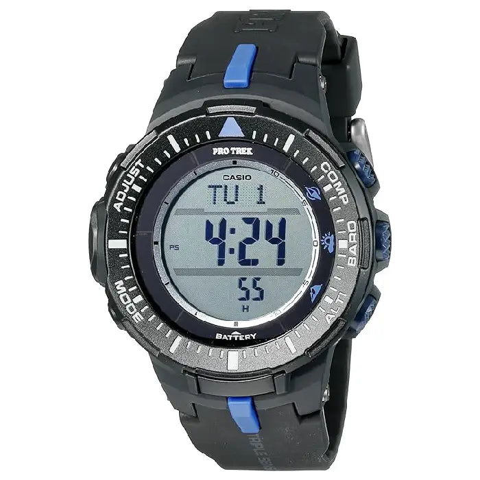 Casio Pro Trek Outdoor Digital PRG-300-1A2ER Black Dial 47mm Resin Strap Men's Watch