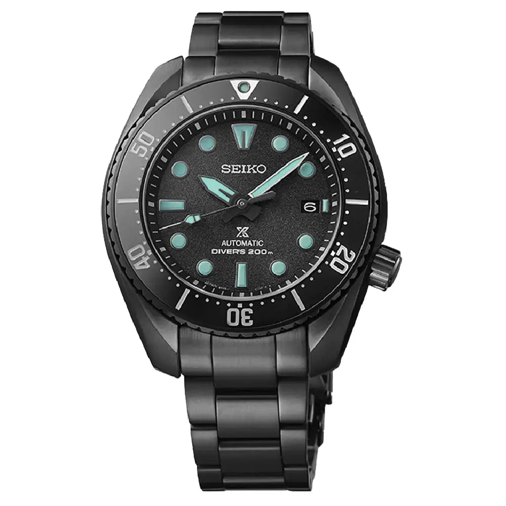 Seiko Prospex SRPK43K1  Night Vision Turtle Automatic Black Dial 45mm Stainless Steel Men's Watch
