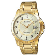 Casio Standard Analog MTP-V004G-9B Gold Dial Stainless Steel Men's Watch