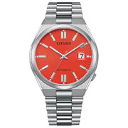 Citizen Tsuyosa NJ0158-89W automatic men's watch red dial stainless steel