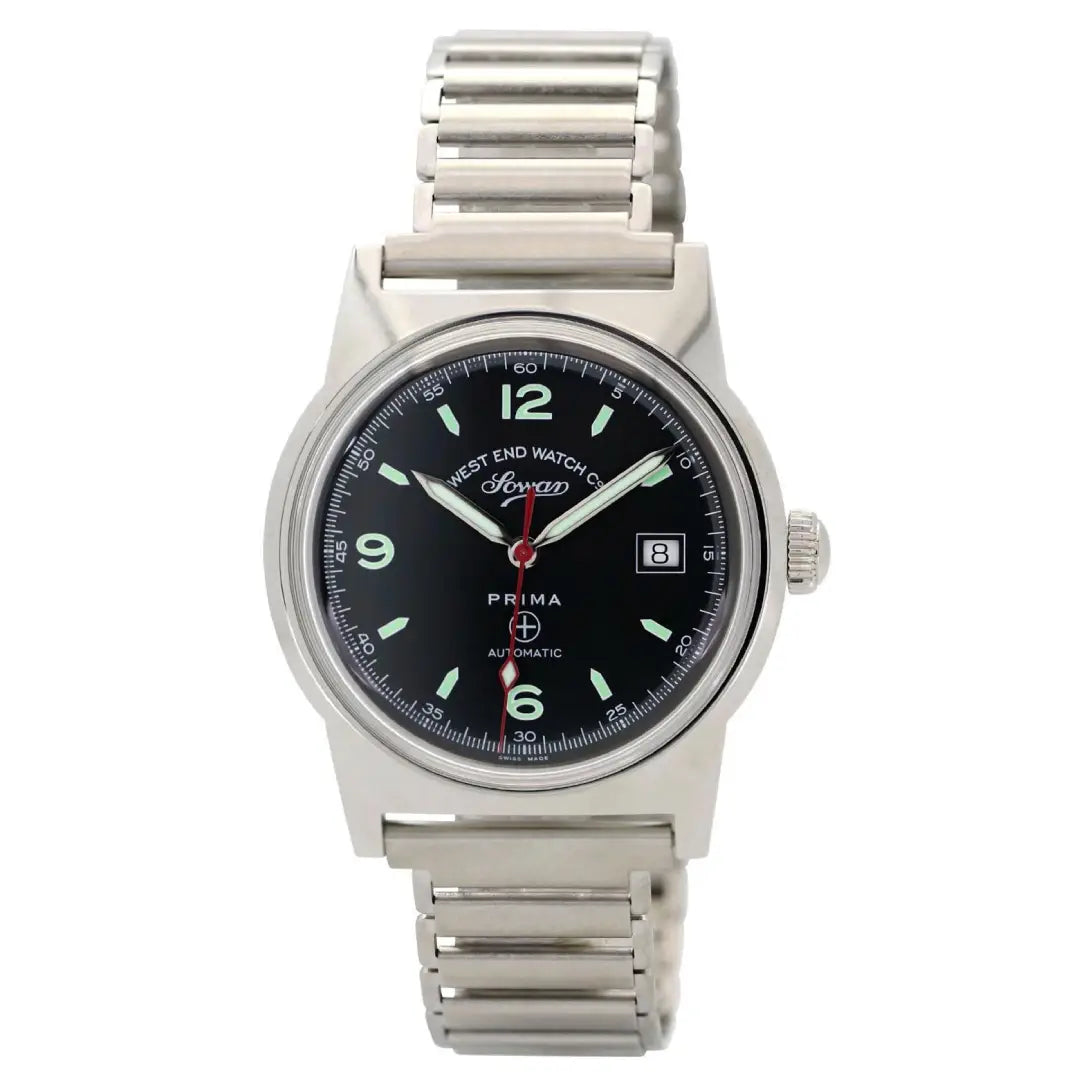 West End New 8152 Automatic 8152.10.0208R Black Dial Stainless Steel Men's Watch