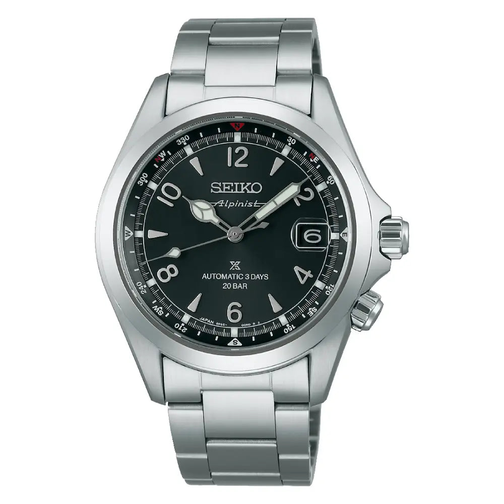 Seiko Prospex SPB505J1 (SBDC209) Automatic Alpinist "Summit Black" Black Dial 39.5mm Stainless Steel Men's Watch