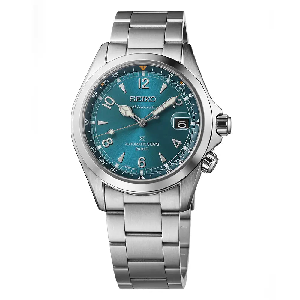 Seiko Prospex SPB503J1 Automatic Alpinist "Tealpine" Teal Dial 39.5mm Stainless Steel Men's Watch