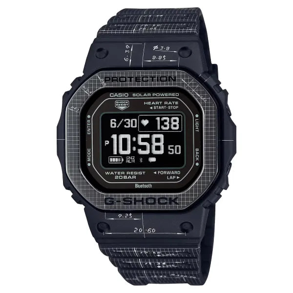 Casio G-Shock DW-H5600EX-1D Black Dial Resin Men's Watch