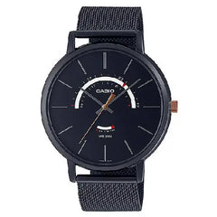 Casio Collection Analog MTP-B105MB-1AVDF Black Dial Stainless Steel Men's Watch