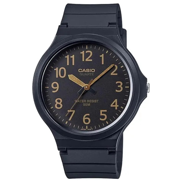 Casio Standard Analog MW-240-1B2VDF Black Dial Resin Strap Men's Watch