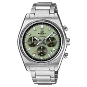 Casio Edifice EFB-730D-3AV Standard Chronograph Green Dial 40mm Stainless Steel Men's Watch