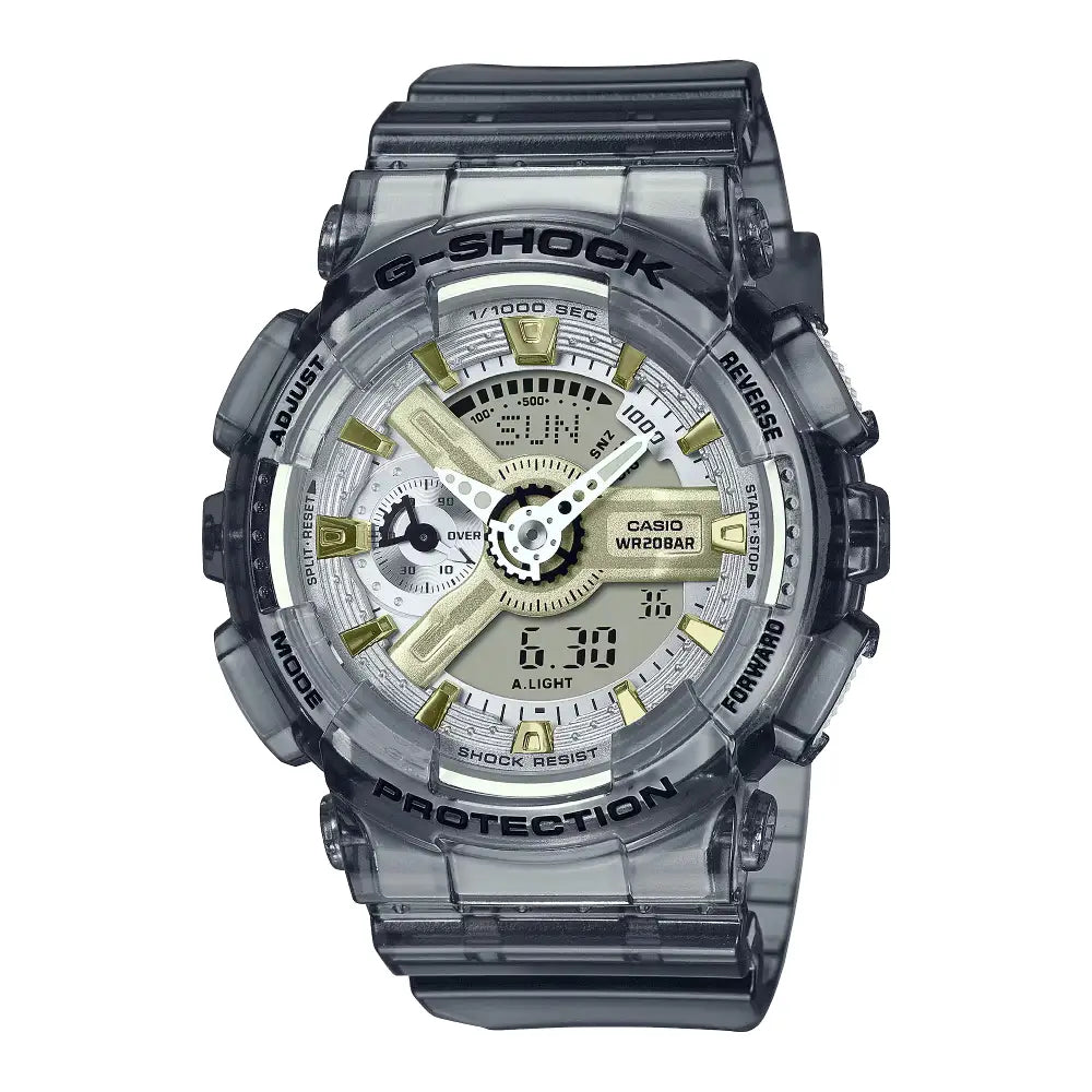 Casio GMA-S110GS-8A Mercury Gold women’s G Shock watch front view