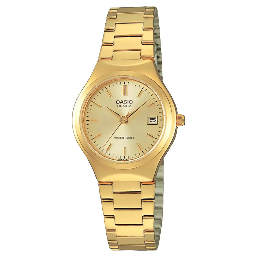 Casio Classic Analog LTP-1170N-9A Gold Dial Stainless Steel Women's Watch