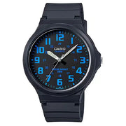 Casio Standard Analog MW-240-2BVDF Black Dial 43.6mm Resin Strap Men's Watch