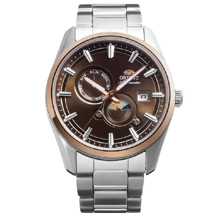Orient RA-AK0313Y brown dial automatic men’s watch 41.5mm stainless steel