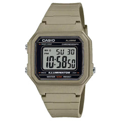 Casio Digital W-217H-5AVDF Black Display Dial Resin Strap Men's Watch