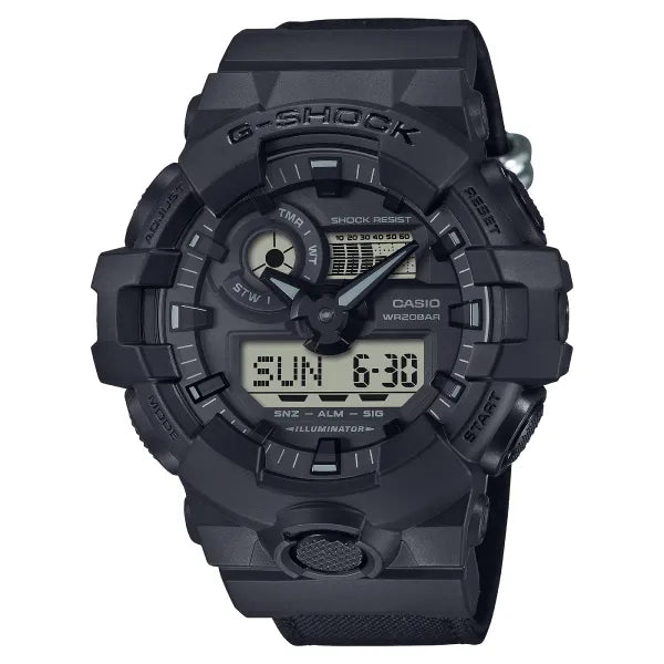 Casio G-Shock Analog Digital GA-700BCE-1ADR Black Dial Resin Men's Watch