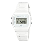 Casio Vintage Digital F-91WB-7A White Dial Resin Strap Unisex Watch