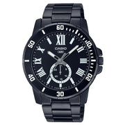 Casio Enticer MTP-VD200B-1BUDF Multi-Hand Day Date Analog Black Dial Stainless Steel Men's Watch