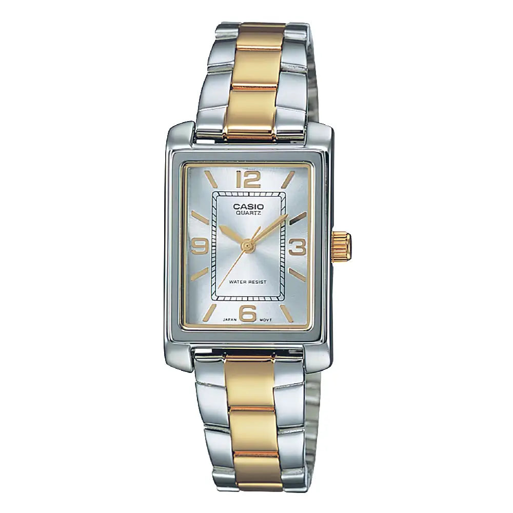 Casio Enticer Ladies Analog LTP-1234PSG-7AEF Silver Dial Stainless Steel Women's Watch
