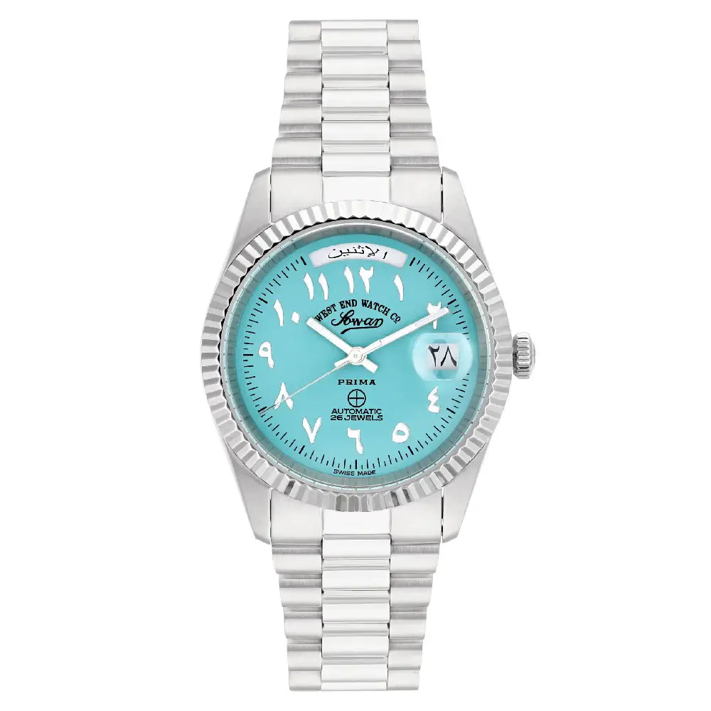 West End Automatic Analog The Classics 6828.10.3377N Turquoise Dial 37mm Stainless Steel Unisex Watch