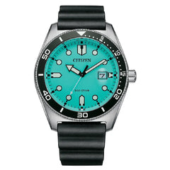 Citizen Eco-Drive AW1760-14X Turquoise Dial Diver – MonaWatch Citizen Eco-Drive AW1760-14X Turquoise Dial Diver – MonaWatch