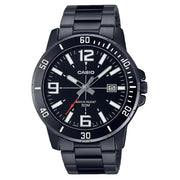 Casio Enticer MTP-VD01B-1BVUDF Date Analog Black Dial Stainless Steel Men's Watch