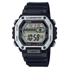 Casio Digital MWD-110H-1AVDF Black Display Dial Resin Strap Men's Watch