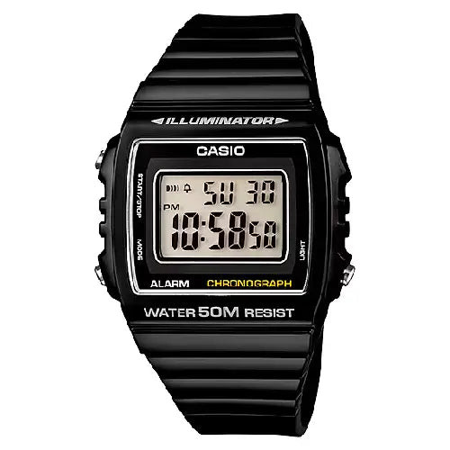 Casio Digital W-215H-1A2VDF Grey Display Resin Strap Men's Watch