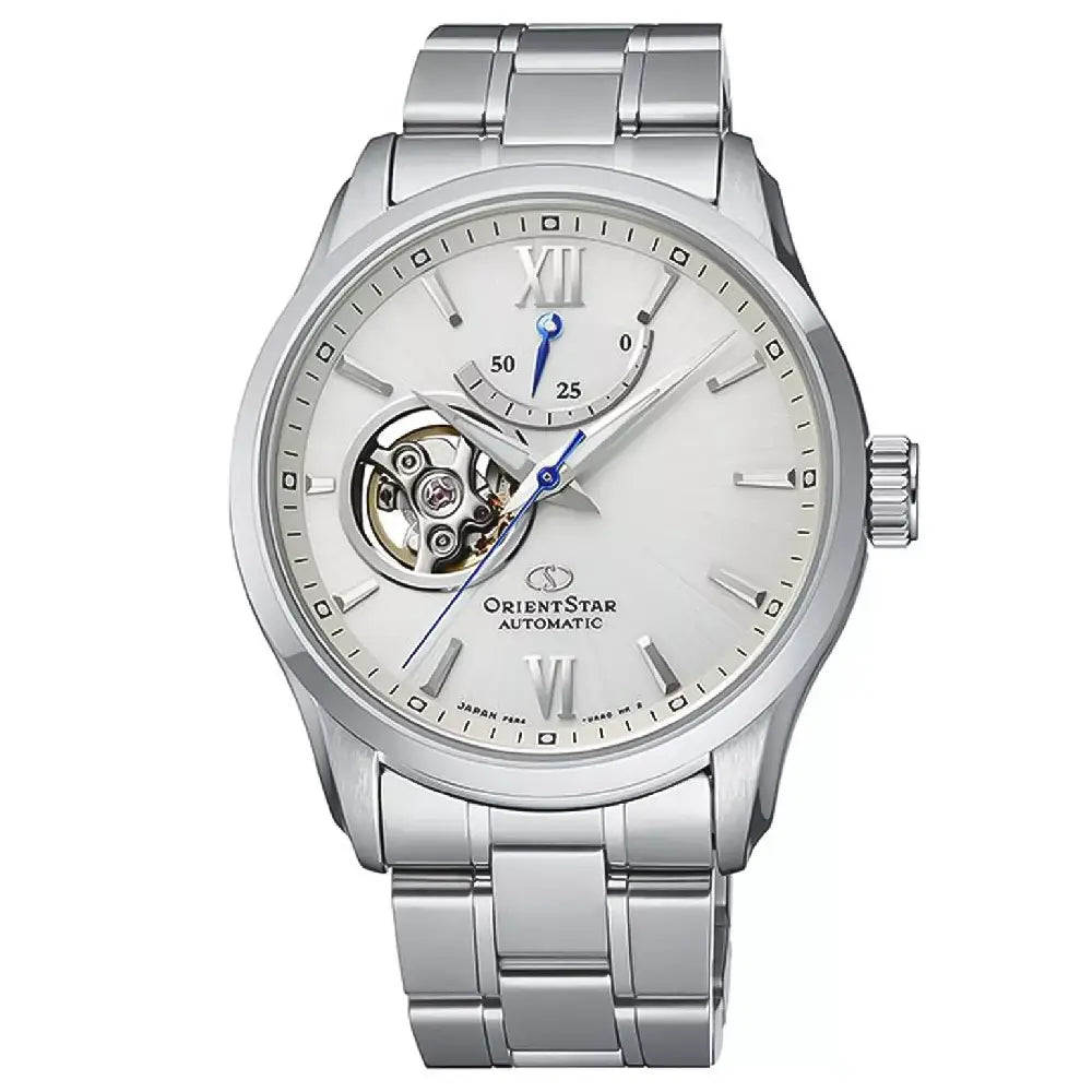 Orient Star RE-AT0003S Automatic Open Heart White Dial 39.3mm Stainless Steel Men's Watch