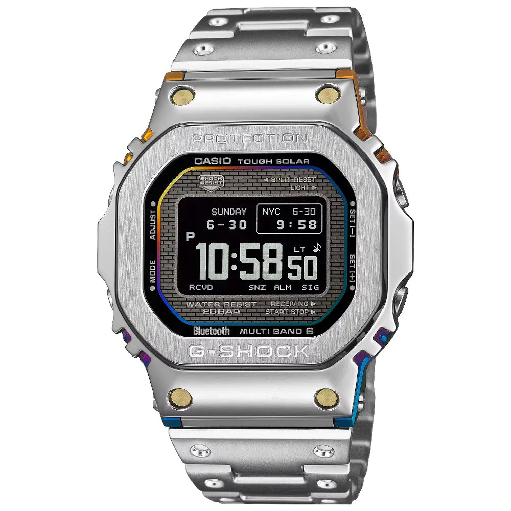 Casio G Shock GMW-B5000RC-1 Rainbow Brick Wall men’s watch front view