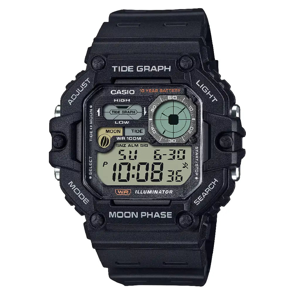Casio Sports Digital WS-1700H-1AVDF Black Display Dial Resin Strap Men's Watch