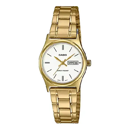 Casio Standard Analog LTP-V006G-7BUDF White Dial Stainless Steel Women's Watch
