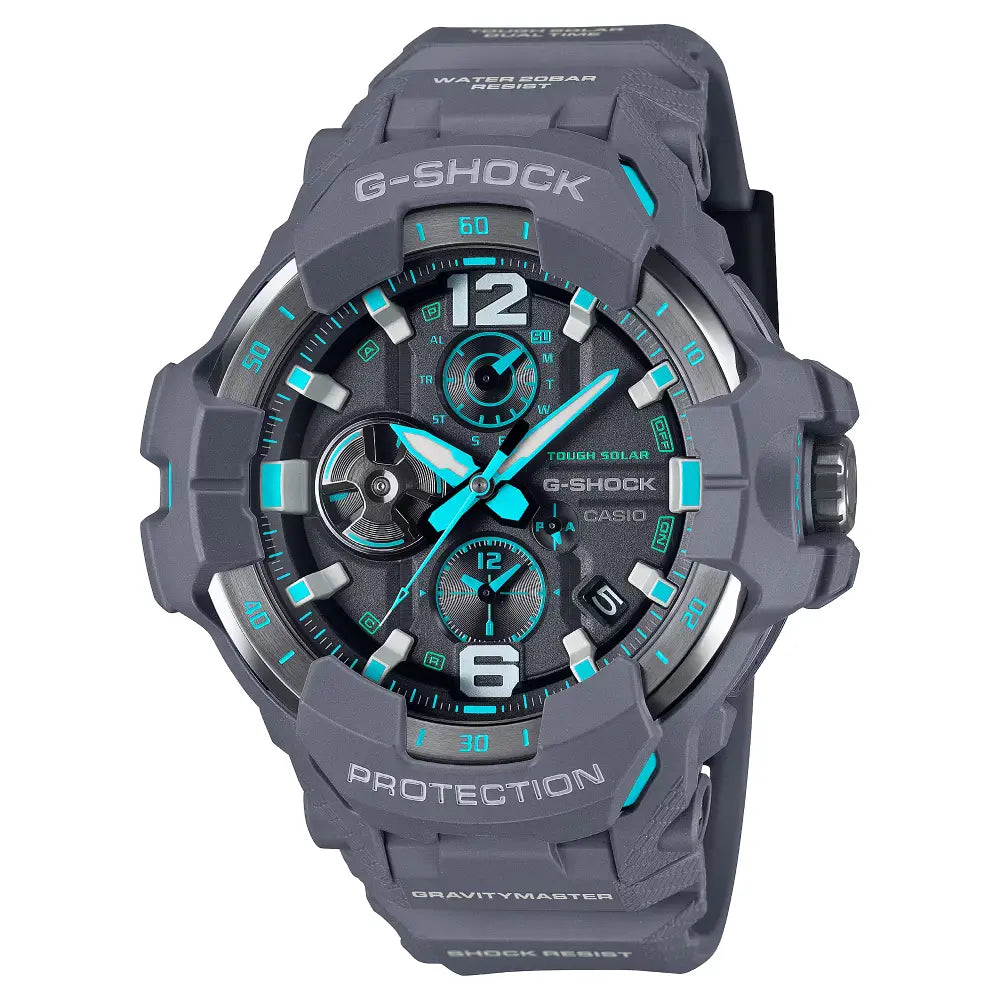Casio G-Shock GR-B300-8A2 Gravitymaster black dial front view