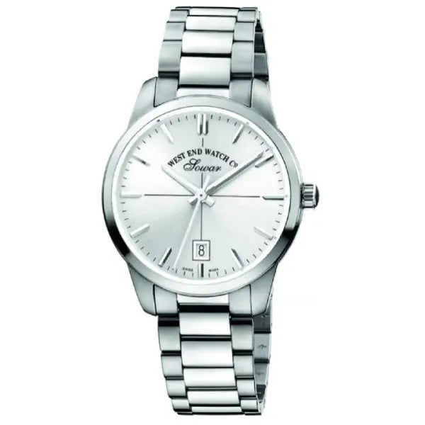 West End Everbright Quartz 8090.10.3308N Silver Dial Stainless Steel Unisex Watch