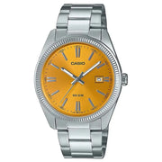Casio MTP-1302PD-9AVEF yellow dial stainless steel men’s watch