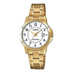 Casio Standard Analog LTP-V004G-7BUDF White Dial Stainless Steel Women's Watch