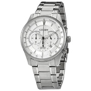 Citizen Quartz AN8190-51A men's watch silver dial stainless steel bracelet