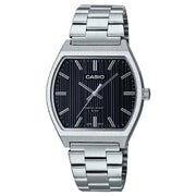 Casio Collection Analog MTP-B140D-1AVDF Black Dial Stainless Steel Men's Watch