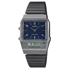 Casio Analog-Digital AQ-800EB-2ADF Blue Dial Stainless Steel Unisex Watch