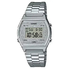 Casio Vintage Digital B640WDG-7DF Silver Dial Stainless Steel Unisex Watch