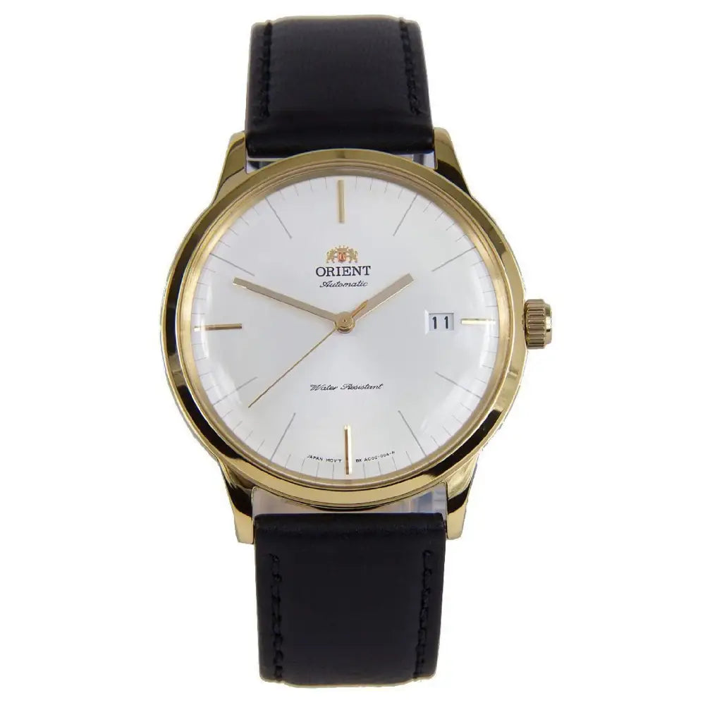 Orient Bambino Version 2 "Classic" SAC0000BW0 White Dial 40.5mm Leather Strap Men's Watch