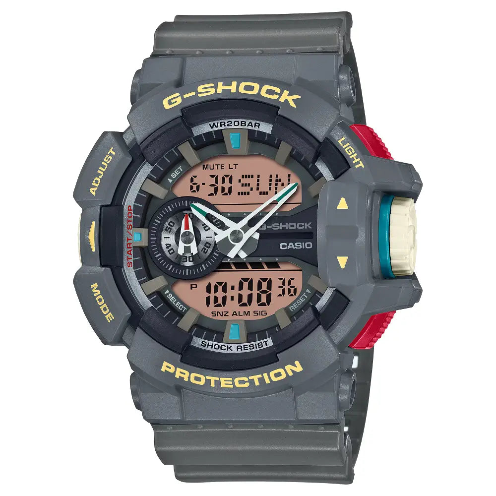 Casio G Shock GA-400PC-8A Analog-Digital Grey Dial Resin Strap Men's Watch
