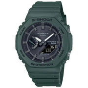 Casio G Shock GA B2100 3A green dial 45.4mm resin strap mens watch