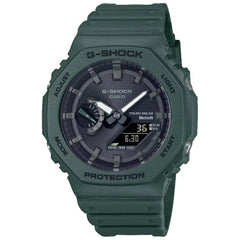 Casio G-Shock CasiOak Bluetooth Solar Analog Digital GA-B2100-3A Green Dial 45.4mm Resin Strap Men's Watch