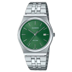 Casio Collection Analog MTP-B145D-3AVDF Green Dial Stainless Steel Men's Watch